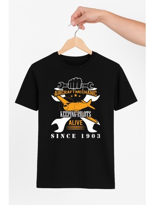 Vecihi Geliyor Aircraft Mechanic Unisex Tshirt Pilot - Havacı - Uçak Tutkunu