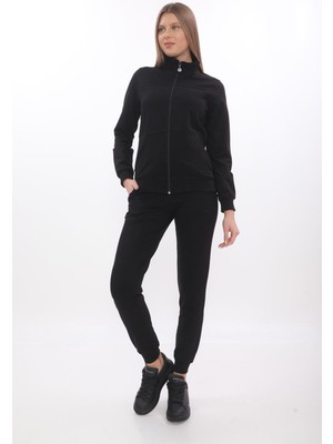 Kadın Kapüşonsuz Fermuarlı 2 Iplik Takım