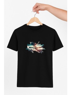 Vecihi Geliyor Yolcu Uçağı  Unisex Tshirt Pilot - Havacı - Uçak Tutkunu
