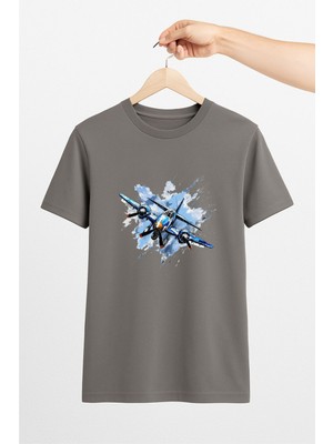 Vecihi Geliyor Pervaneli Uçak Unisex Tshirt Pilot - Havacı - Uçak Tutkunu