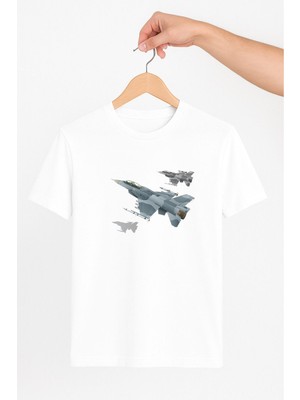 Vecihi Geliyor Uçan Jetler Unisex Tshirt Pilot - Havacı - Uçak Tutkunu