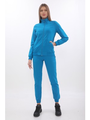 Kadın Kapüşonsuz Fermuarlı 2 Iplik Takım