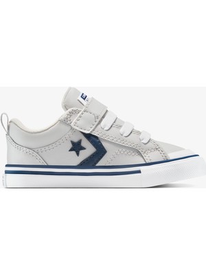 Converse Pro Blaze Strap Leather Easy On Çocuk Gri SNEAKER.095