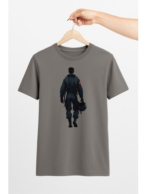 Vecihi Geliyor Savaş Pilotu Tasarım Unisex Tshirt Pilot - Havacı - Uçak Tutkunu