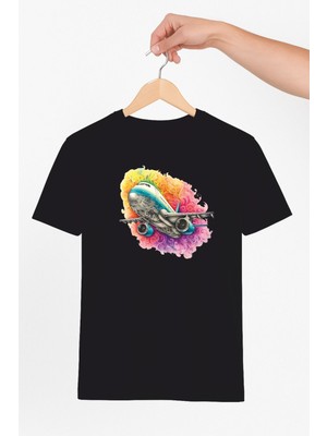 Vecihi Geliyor Yolcu Uçak Temalı Unisex Tshirt Pilot - Havacı - Uçak Tutkunu