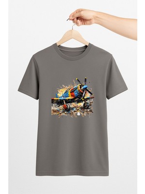 Vecihi Geliyor Klasik Uçak Unisex Tshirt Pilot - Havacı - Uçak Tutkunu