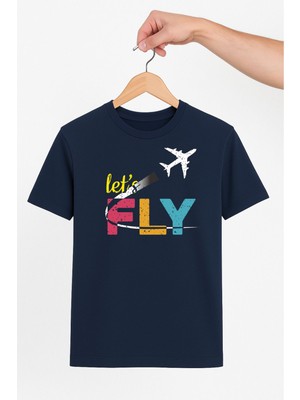 Vecihi Geliyor Lets Fly Unisex Tshirt Pilot - Havacı - Uçak Tutkunu