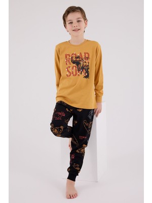 Rolypoly Erkek Çocuk Sarı Pijama Takımı