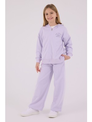 Kız Çocuk Mor Eşofman Takımı