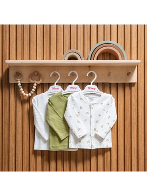 Tiffany Baby & Kids Tiffany Kız Çocuk Hırka 3'lü Set %100 Pamuk Yumuşak Yapı ile Konforlu Kullanım