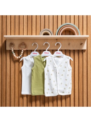 Tiffany Baby Green Plant Theme 3'lü Yelek 48005