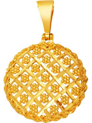 22 Ayar Altın Yaşam Çiçeği Kolye Ucu