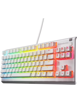 Steelseries Apex 3 Tkl Rgb Suya ve Toza Dayanıklı Türkçe Gaming Klavye – Beyaz