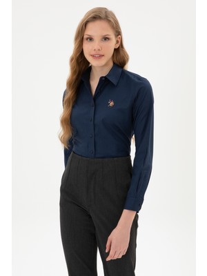 U.s. Polo Assn. Kadın Lacivert Gömlek Basic 50308038-VR033