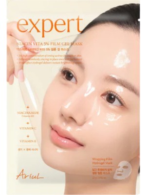 Ariul Expert Niacin Vita 5% Film Gel Mask - %5 Niasinamid Jel Formda Kağıt Maske