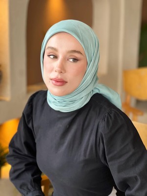 Dama Çizgi Desen Eşarp