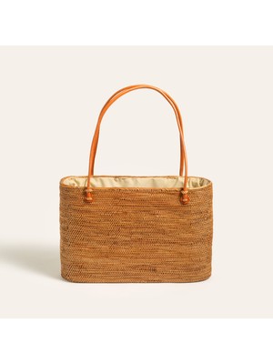 Flores Su Sümbülü - Deniz Çayırı Çanta 40X25 cm Natural