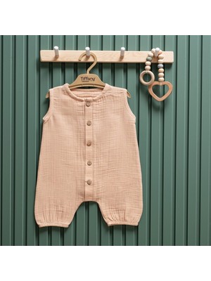 Tiffany Baby Müslin Theme Yarım Kol Uzun Tulum 26091