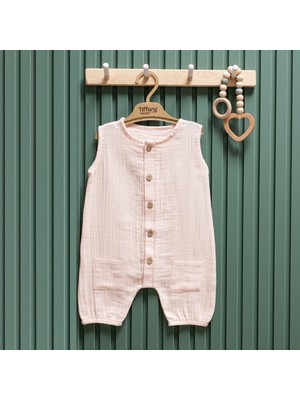 Tiffany Baby Müslin Theme Kısa Atlet Tulum 26023