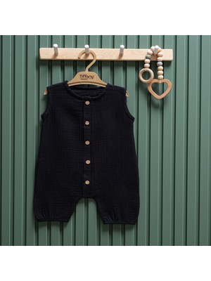 Tiffany Baby Müslin Theme Yarım Kol Uzun Tulum 26091