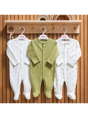 Tiffany Baby Green Plant Theme 3'lü Patikli Tulum 48040