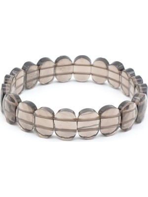 Rolex Model Hakiki Doğal Dumanlı Kuvars Taşı Bileklik