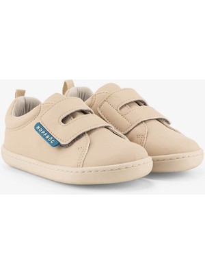 Hopfrög Smart Walker Casual Çocuk Ayakkabı Suni Deri Bej Renk Ergonomik Yapı ile Rahat Kullanım