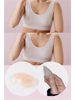 Silikon Göğüs Ucu Kapatıcı Kadın Ten Meme Ucu Kapatıcı  Bant