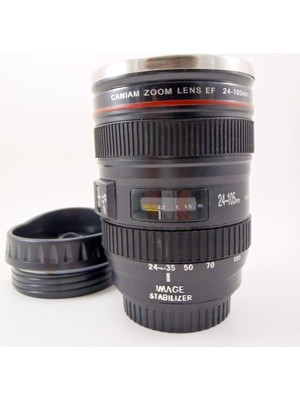 Objektif Görünümlü Termos Bardak