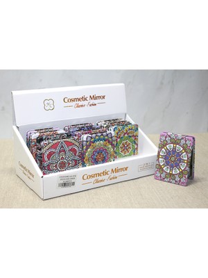 Taşlı El Aynası Dikdörtgen Ince Model 1