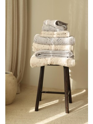 Irya İrya Marble %100 Pamuk Jakarlı El Havlusu 50X90 cm Gri