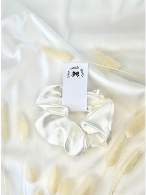 10 Adet Kartlı Beyaz Saten Lastik Toka- Bride To Be/kına Hediyesi/hediyelik Toka