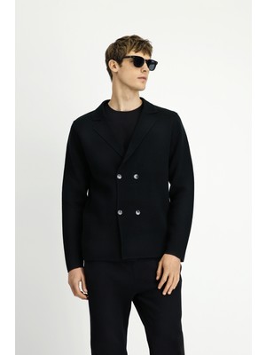 Yünlü Kruvaze Triko Hırka