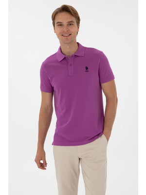 U.S. Polo Assn. Erkek Menekşe Basic Tişört 50298041-VR037