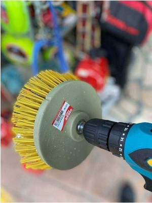 Çevre Dostu Sarı Çok Amaçlı Temizlik Fırçası, Sarjlı ve Uyumlu
