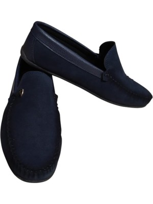 Erkek Mavi Loafer Ayakkabı
