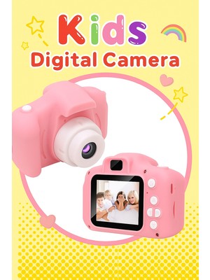 Renkli Çocuk Kamerası | Taşınabilir Mini Dijital Fotoğraf Makinesi | Hediyelik Çocuk Kamerası