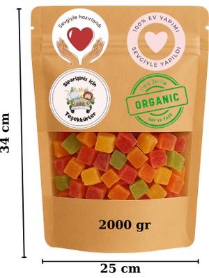 25X34 Kraft Pencereli Kilitli Doypack50 adet+50 Adet Sticker