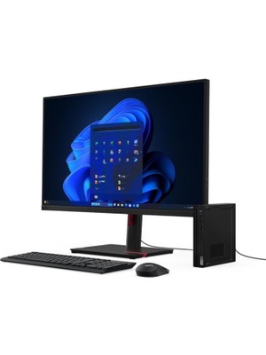 Lenovo Tiny ALL IN ONE 22'' FHD Bilgisayar İ5-7500T 16GB 512GB M2 SSD Siyah Renk