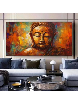 Aslan Soyut Kanvası, Siyah & Altın Aslan, Şık Duvar Dekoru