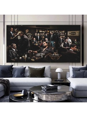 Soyut Caz Müzik Baskısı, Modern Sanat, Renkli Caz Temalı Kanvas, Müzik Odası Için