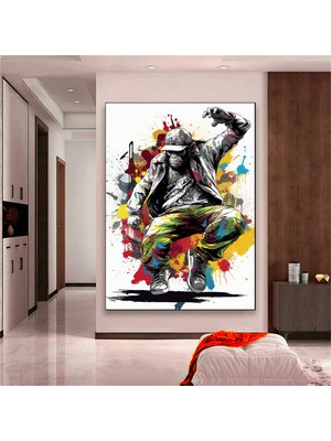 Modern Afro-Amerikan Kadın Graffiti Duvar Sanatı