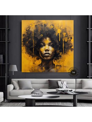 Astronot Yağlıboya Tarzı Kanvas, Uzay Temalı Duvar Dekoru