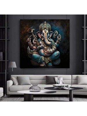 Soyut Tüy Kanvas Tablosu, Yağlıboya Baskı, Modern & Lüks Duvar Sanatı