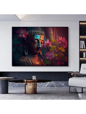 Allah’a Övgü: Sarı ve Gri Soyut Islam Duvar Dekoru, Müslüman Evleri Için Modern Hediye