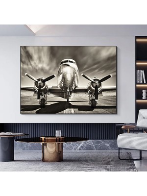 Suda Bir Gemi Yağlı Boya Soyut Baskı Kanvas Tablo, Duvar Dekoru, Soyut Sanat Tablosu