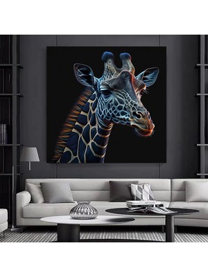 Renkli Dünya Haritası Kanvas Baskısı, Dünya Haritası Posteri, Dünya Haritası Duvar Sanatı