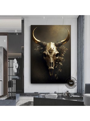 Büyük Ganeşa Kanvası – Renkli Ilham Verici Soyut Hindu Tanrısı Tablosu