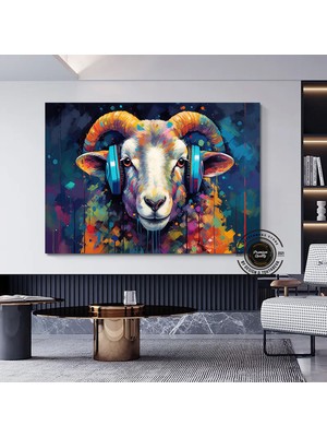 Papağan Soyut Sanat Çok Renkli Poster, Macaw, Macaw Baskısı, Papağan Resmi, Tropikal Duvar Sanatı