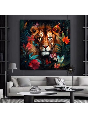 Modern Sanat Kanvası, Soyut Insan Duvar Dekoru, Soyut Kanvas Sanatı, Renkli Yüz Kanvas Sanatı